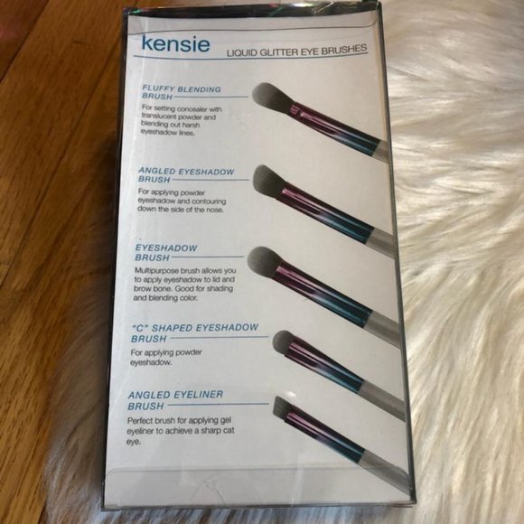 Kensie 5 Piece Set Liquid Glitter Brushes - Picture 5 of 5